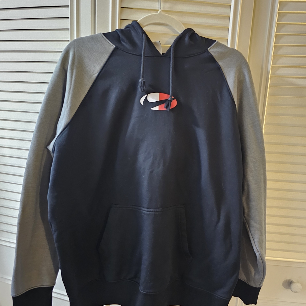 Nike Black and Gray Men's Hoodie